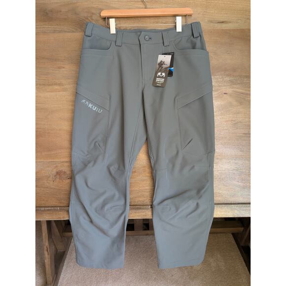 Kuiu Attack Pants Mens 34S Gray Stretch Hiking Tactical Outdoor Straight Leg NWT - Picture 1 of 4